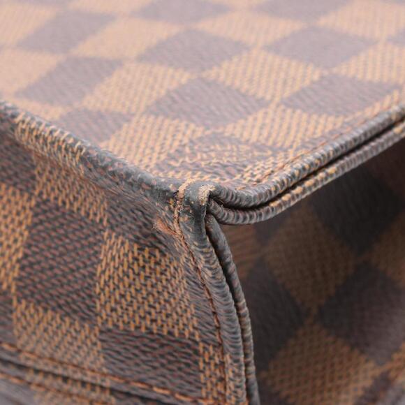 LOUIS VUITTON Brown Damier Leather Tote Bag - Picture 7 of 8